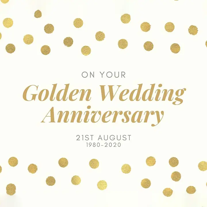 anniversary celebration gold